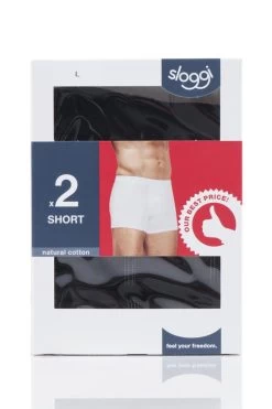 2 Pack 24/7 Basic Natural Cotton Hipster Briefs Men's - Sloggi