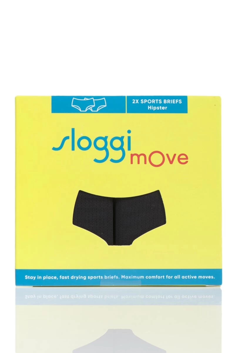 2 Pack MOve Hipster Sports Briefs Ladies - Sloggi