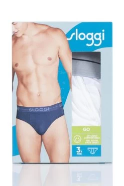 3 Pack Go Soft Waistband Comfort Cotton Briefs Men's - Sloggi