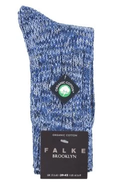 Mens 1 Pair Falke Brooklyn Organic Cotton Heavy Weight Socks