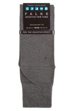 Mens 1 Pair Falke Sensitive New York Plain Socks