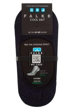 1 Pair Cool 24/7 Cotton Invisible Socks Men's - Falke