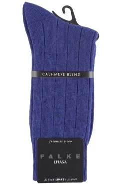 1 Pair Lhasa Rib Cashmere Blend Casual Socks Men's - Falke