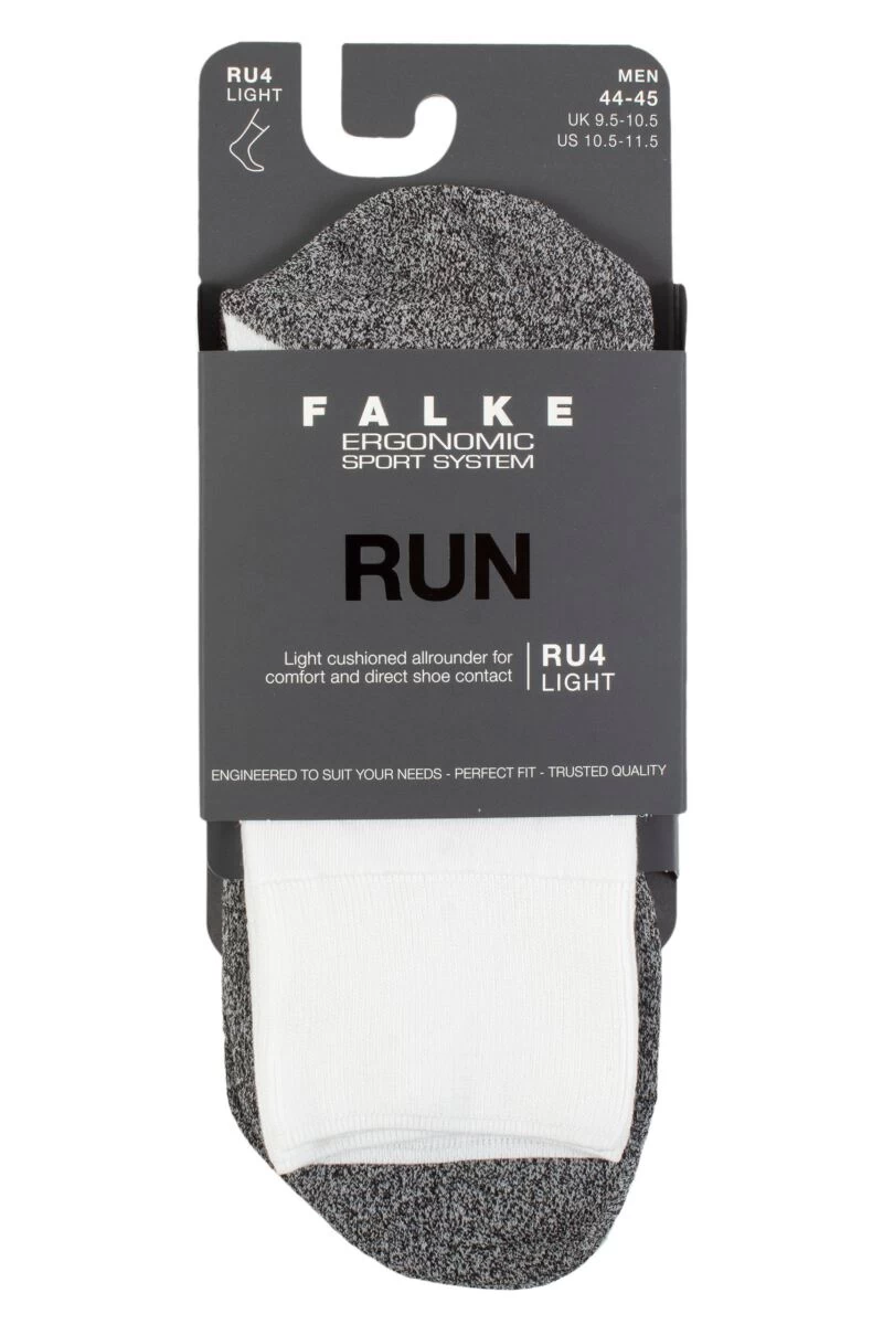 Mens 1 Pair Falke RU4 Light Cushioned Run Socks