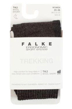 Ladies 1 Pair Falke TK2 Wool Short Trekking Socks