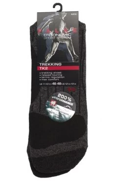 1 Pair TK2 Medium Volume Ergonomic Cushioned Trekking Socks Men's - Falke