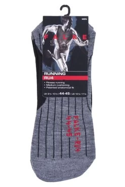 1 Pair RU4 Cool Volume Ergonomic Cushioned Crew Running Socks Men's - Falke