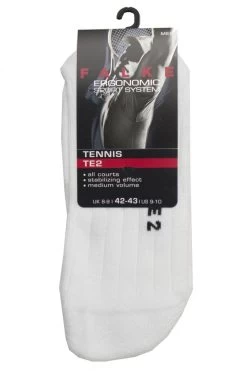 1 Pair TE2 Medium Volume Ergonomic Cushioned Tennis Socks Men's - Falke
