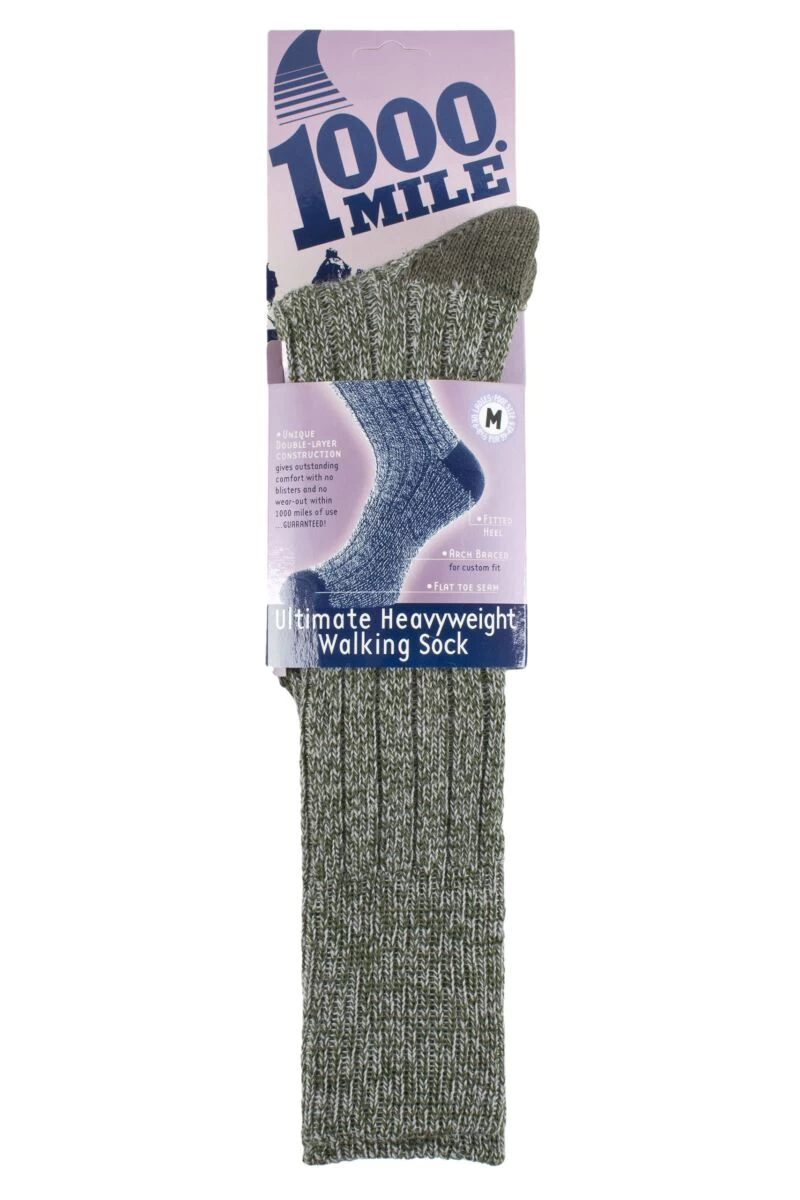 Ladies 1 Pair 1000 Mile Ultimate Heavyweight Walking Sock