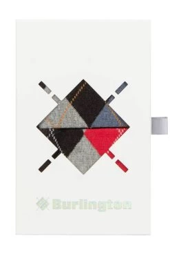 Mens 2 Pair Burlington Argyle Gift Boxed Cotton Socks