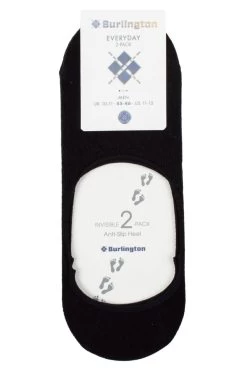 2 Pair Everyday Invisible Cotton Socks Men's - Burlington