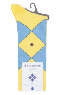 1 Pair Organic Cotton Argyle Socks Men's - Burlington
