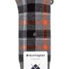 Mens 1 Pair Burlington Heritage Check Cotton Socks
