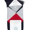 Mens 1 Pair Burlington Active Rhomb Cotton Sports Socks