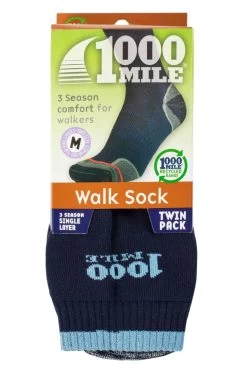 Mens And Ladies 2 Pair 1000 Mile Walk Sock