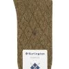 Ladies 1 Pair Burlington Argyle Wool Cotton Boot Socks