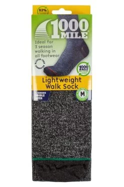 1000 Mile 1 Pair Lightweight Repreve Walking Socks