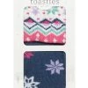 Ladies 2 Pair Totes Originals Slipper Socks