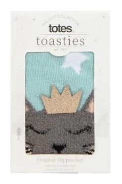 1 Pair Original Novelty Slipper Socks With Grip Ladies - Totes