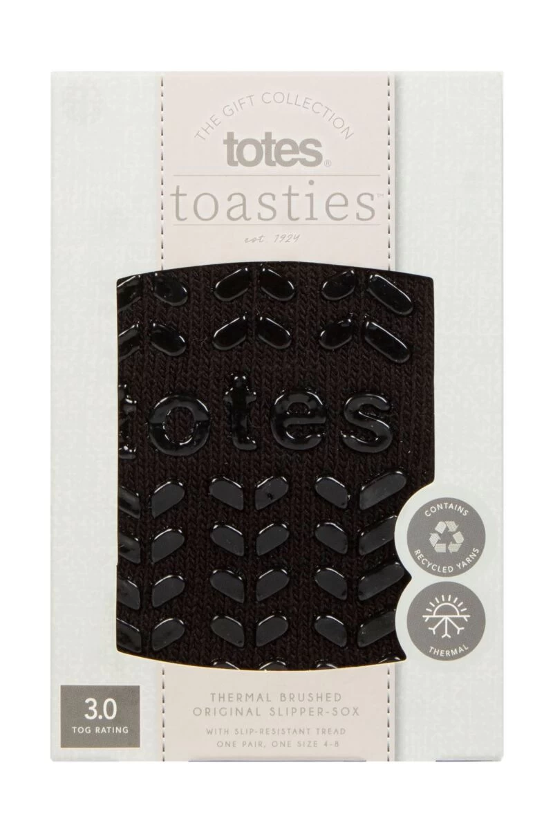 Ladies 1 Pair Totes Recycled Thermal Brushed Slipper Socks