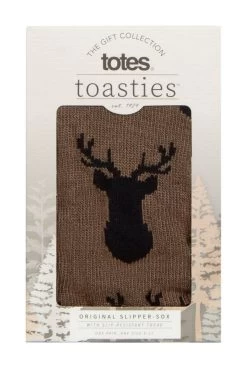 1 Pair Original Novelty Slipper Socks With Grip Men's - Totes