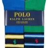 Mens 6 Pack Ralph Lauren Classic Sport Cushioned Socks