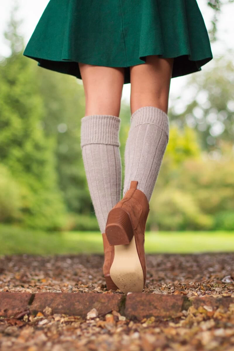 1 Pair Of London Mohair Knee High Socks With Extra Cushioning And Ribbed Top Unisex - SOCKSHOP Of London