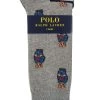 Mens 2 Pair Ralph Lauren Cotton Bear Socks