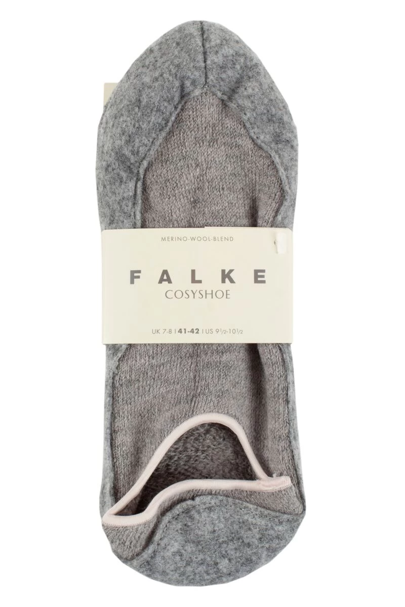 Ladies 1 Pair Falke CosyShoe Shorter Cut Virgin Wool Home Socks