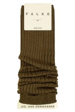 Ladies 1 Pair Falke Cross Knit Organic Cotton Leg Warmers