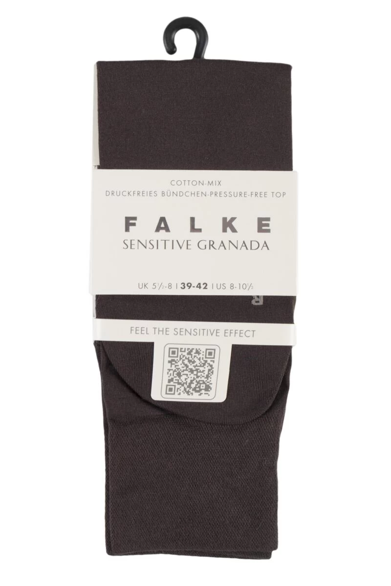 1 Pair Sensitive Granada Cotton Comfort Cuff Socks Ladies - Falke