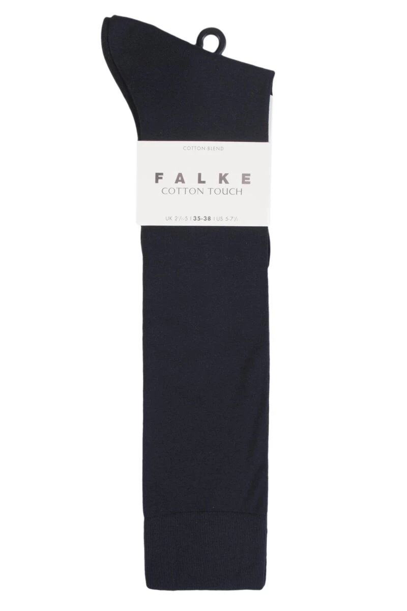 1 Pair Cotton Touch Knee High Socks Ladies - Falke