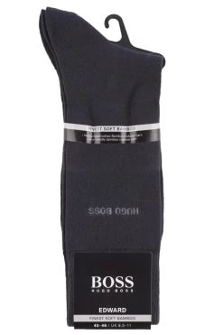 1 Pair BOSS Edward Plain 85% Soft Bamboo Socks Men's - Hugo Boss