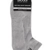 2 Pair BOSS Plain Cotton Sports Sneaker Socks Men's - Hugo Boss