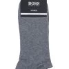 2 Pair Plain Cotton Trainer Socks Men's - Hugo Boss