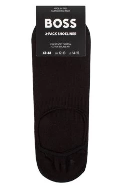 Mens 2 Pair BOSS Soft Cotton Low Cut Shoeliners