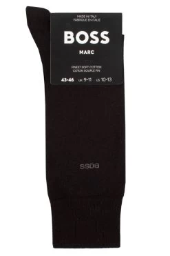 Mens 1 Pair BOSS Marc Soft Cotton Plain Socks