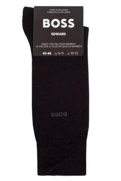 Mens 1 Pair BOSS Edward Plain Bamboo Socks