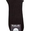 Mens 1 Pair Pantherella Vale 100% Cotton Tailored Ribbed Plain Socks