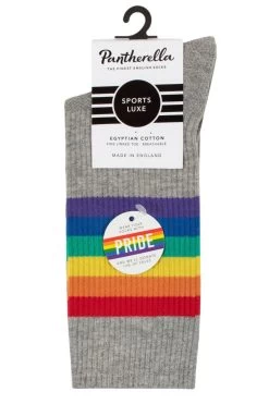Pantherella 1 Pair Egyptian Cotton Shine Pride Cushioned Sports Socks