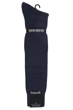 1 Pair Merino Wool Rib Knee High Socks Men's - Pantherella