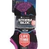 2 Pair With BlueGuard Ankle Trainer Socks Ladies - Storm Bloc