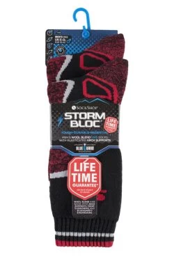 2 Pair With BlueGuard Wool Blend Socks Men's - Storm Bloc