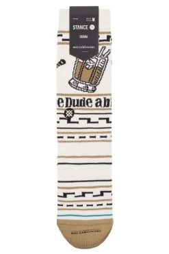 Mens And Ladies 1 Pair Stance The Big Lebowski The Dude Combed Cotton Socks