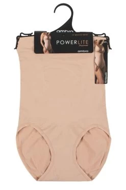 Ladies 1 Pack Ambra Powerlite Hi Waisted Brief Underwear