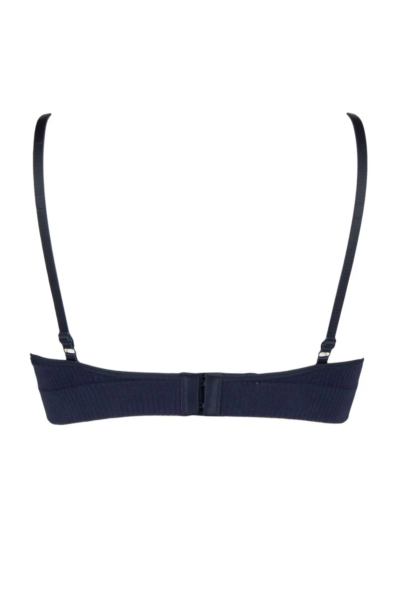 Ladies 1 Pack Ambra Organic Cotton Longline Moulded Bra Underwear - Image 2