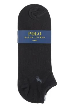 3 Pair Plain Cotton Ghost Ped Socks Men's - Ralph Lauren