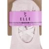 1 Pair Ballet Cross Half Toe Socks With Grip Ladies - ToeSox