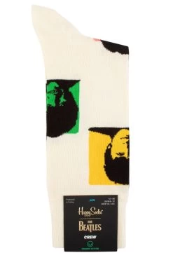 Mens And Ladies 1 Pair Happy Socks Beatles Silhouettes Socks
