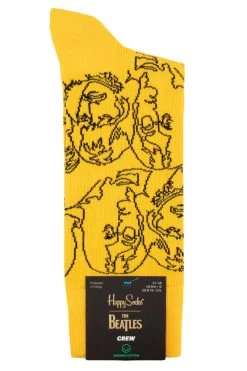 Mens And Ladies 1 Pair Happy Socks Beatles Lines Socks